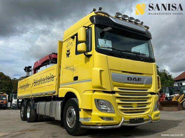 DAF XF 480/HMF 2530 L-CR Kran/Lenk/Lift/Baustoff - Camion grue: photos 1 DAF XF 480/HMF 2530 L-CR Kran/Lenk/Lift/Baustoff - Camion grue: photos 1
