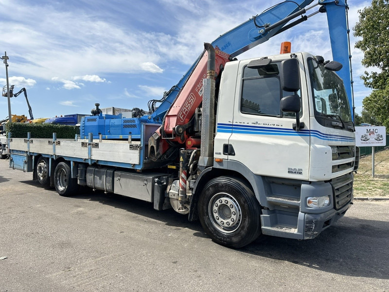 DAF CF 85.410 6X2 + KRAN FASSI F360XP 5x - RETARDER - EURO 5 - LIFT + STEERING AXLE - PLATFORM 7m45 - TUV 05/2026 - Camion plateau, Camion grue: photos 1 DAF CF 85.410 6X2 + KRAN FASSI F360XP 5x - RETARDER - EURO 5 - LIFT + STEERING AXLE - PLATFORM 7m45 - TUV 05/2026 - Camion plateau, Camion grue: photos 1
