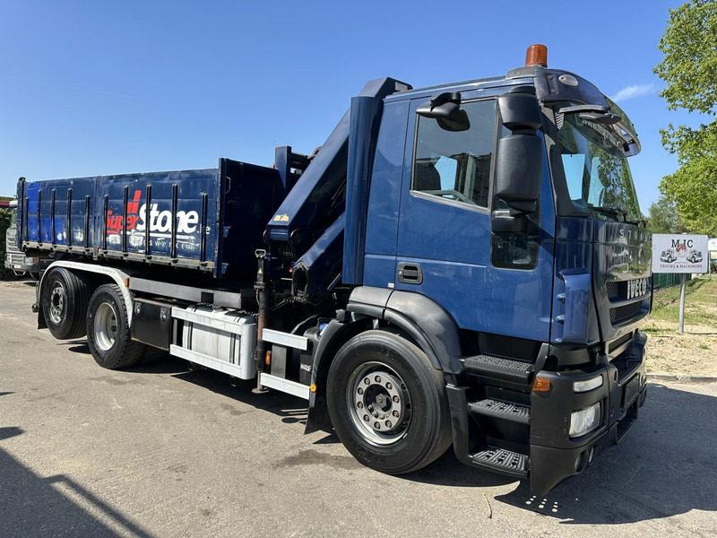 Iveco STRALIS 420 6x2 + CRANE HMF 1720 K3 + ROTATOR - LIFT + STEERING AXLE - EURO 5 - *FULL AIR* - CONTAINER INCL. - BE TRUCK - Camion ampliroll, Camion grue: photos 2 Iveco STRALIS 420 6x2 + CRANE HMF 1720 K3 + ROTATOR - LIFT + STEERING AXLE - EURO 5 - *FULL AIR* - CONTAINER INCL. - BE TRUCK - Camion ampliroll, Camion grue: photos 2