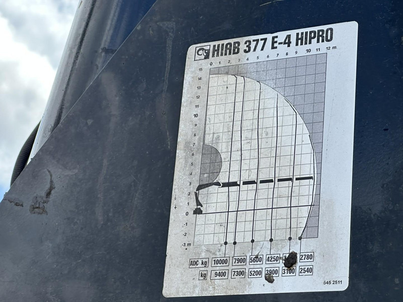Semi-remorque plateau Kwb 2-AS KRAANWAGEN + HIAB 377 E-4 HIPRO + JIB 100X-3 + RADIO + ROTATOR - SAF assen - LUCHTVERING - BELGISCHE KENTEKEN: photos 9