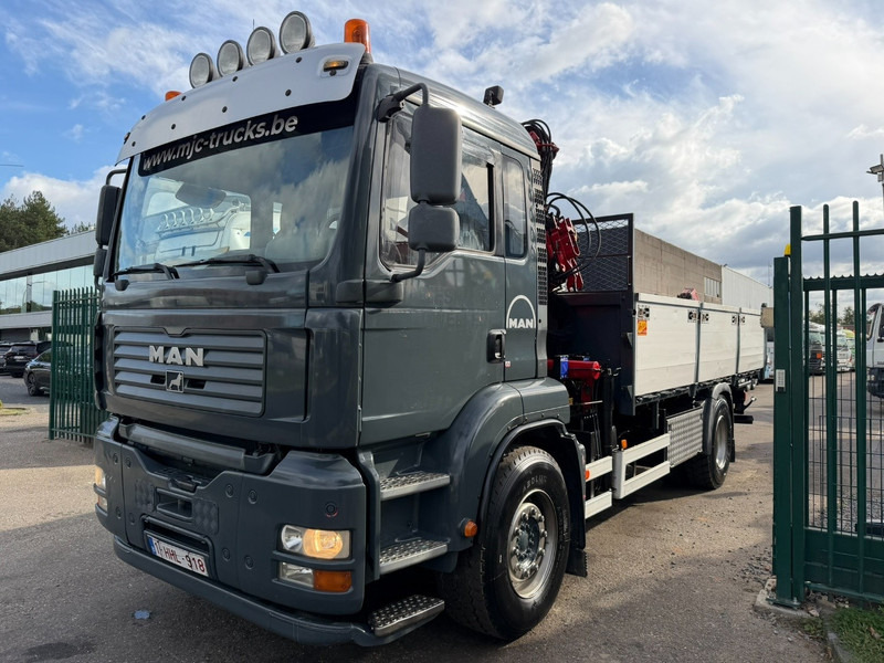 MAN TGA 18.350 4x2 TIPPER + CRANE HMF 1110 K2 + ROTATOR - STEEL SPRING / BLATT / BALLESTAS / LAMES - BE TRUCK - Camion benne, Camion grue: photos 4 MAN TGA 18.350 4x2 TIPPER + CRANE HMF 1110 K2 + ROTATOR - STEEL SPRING / BLATT / BALLESTAS / LAMES - BE TRUCK - Camion benne, Camion grue: photos 4