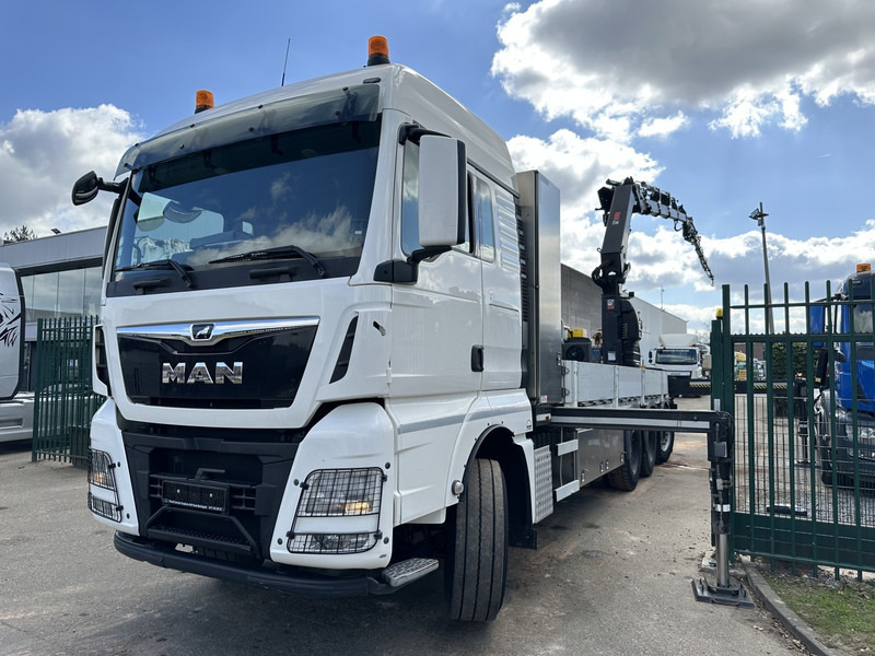 MAN TGX 35.420 8x4-4 TRIDEM PRTISCHE 6m40 + KRAN (26m!) HIAB X-HIPRO 408 E-5 + JIB 100X-5 - *306.245km* - BE TRUCK - Camion plateau, Camion grue: photos 4 MAN TGX 35.420 8x4-4 TRIDEM PRTISCHE 6m40 + KRAN (26m!) HIAB X-HIPRO 408 E-5 + JIB 100X-5 - *306.245km* - BE TRUCK - Camion plateau, Camion grue: photos 4