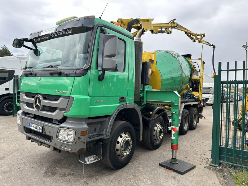 Mercedes-Benz ACTROS 3241 8x4 PUMI PM M 21-3 (21m) Putzmeister - *238.000km* / 1586H - EPS - BLADVERING / NAAFREDUCTIE - Camion pompe: photos 4 Mercedes-Benz ACTROS 3241 8x4 PUMI PM M 21-3 (21m) Putzmeister - *238.000km* / 1586H - EPS - BLADVERING / NAAFREDUCTIE - Camion pompe: photos 4