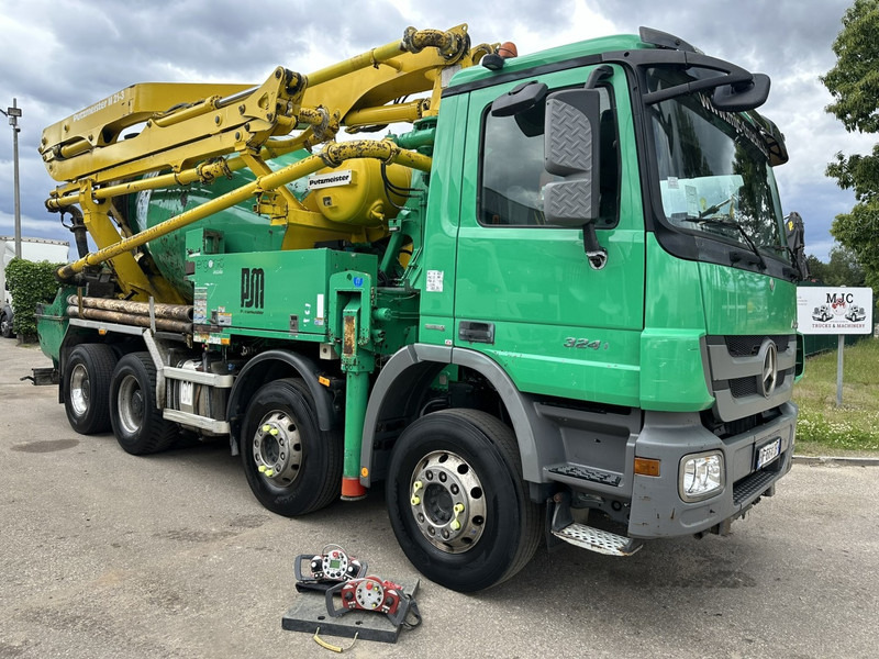Mercedes-Benz ACTROS 3241 8x4 PUMI PM M 21-3 (21m) Putzmeister - *238.000km* / 1586H - EPS - BLADVERING / NAAFREDUCTIE - Camion malaxeur: photos 1 Mercedes-Benz ACTROS 3241 8x4 PUMI PM M 21-3 (21m) Putzmeister - *238.000km* / 1586H - EPS - BLADVERING / NAAFREDUCTIE - Camion malaxeur: photos 1