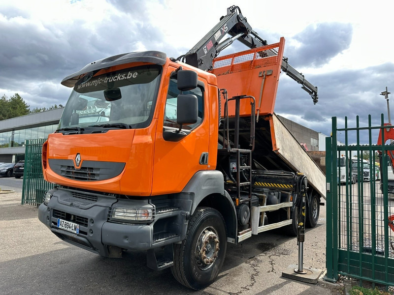 Renault KERAX 380 DXI 6x4 TIPPER + CRANE HIAB 144 B-3 - RADIO - *246.000km* - RETARDER - BORDMATIC - EURO 5 - Camion benne, Camion grue: photos 2 Renault KERAX 380 DXI 6x4 TIPPER + CRANE HIAB 144 B-3 - RADIO - *246.000km* - RETARDER - BORDMATIC - EURO 5 - Camion benne, Camion grue: photos 2