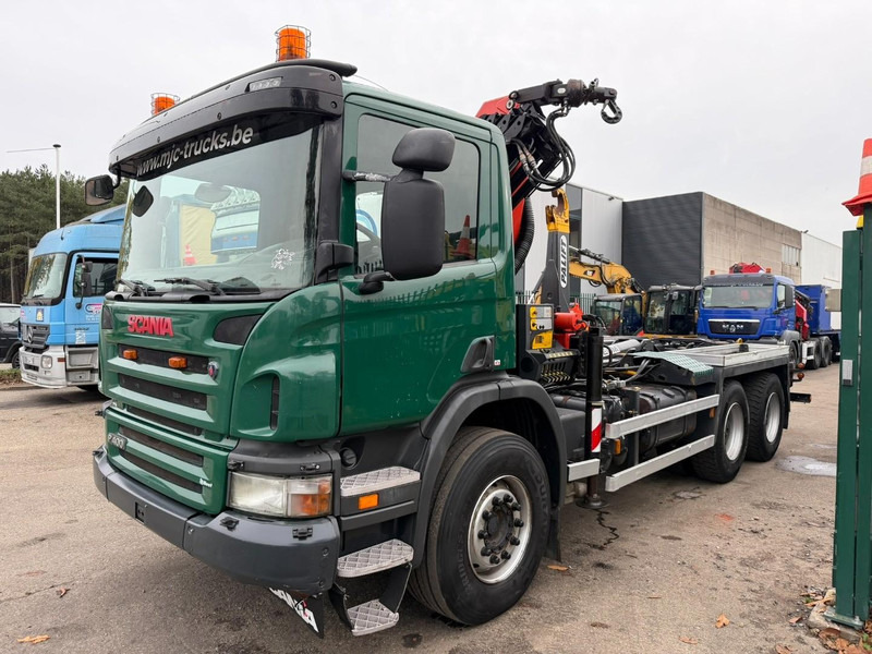 Scania P400 6x4 ABROLLKIPPER + KRAN PALFINGER PK9001 EH - RETARDER - 5/6F + ROTATOR + RADIO - WB 3m90 - EURO 5 - HUB REDUCTION / SPRING - BE TRUCK - Camion ampliroll: photos 3 Scania P400 6x4 ABROLLKIPPER + KRAN PALFINGER PK9001 EH - RETARDER - 5/6F + ROTATOR + RADIO - WB 3m90 - EURO 5 - HUB REDUCTION / SPRING - BE TRUCK - Camion ampliroll: photos 3