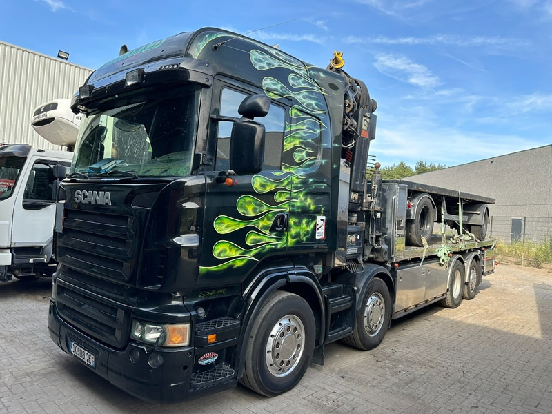 Scania R620 8x2 + CRANE HIAB 800EP-5 HiPro - RETARDER - LIFT/STEERING AXLE - HIGHLINE SLEEPER - LEATHER - ALCOA - Camion grue: photos 3 Scania R620 8x2 + CRANE HIAB 800EP-5 HiPro - RETARDER - LIFT/STEERING AXLE - HIGHLINE SLEEPER - LEATHER - ALCOA - Camion grue: photos 3