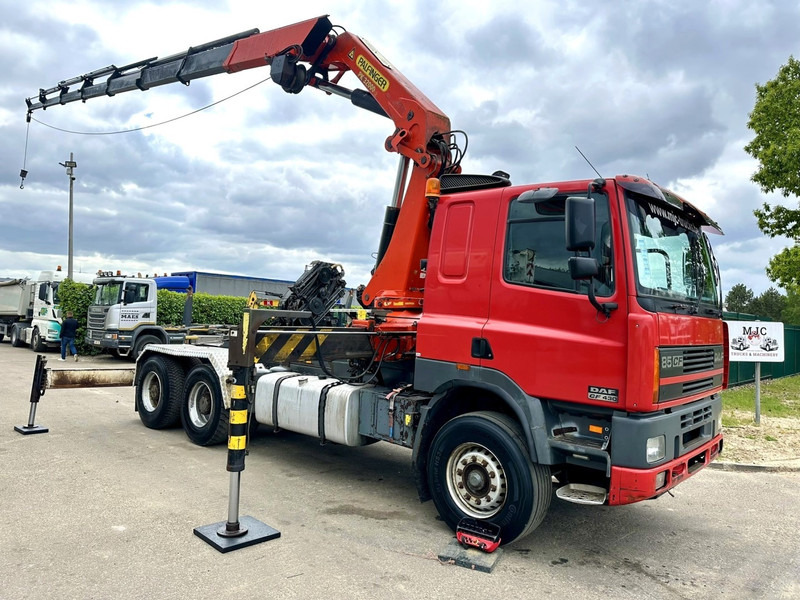 DAF 85 CF 430 6x4 CRANE PK 32.000 F (7x) + WINCH - EURO 2 - MANUAL ZF - HUB REDUCTION / STEEL SPRING - BE TRUCK - Tracteur routier: photos 1 DAF 85 CF 430 6x4 CRANE PK 32.000 F (7x) + WINCH - EURO 2 - MANUAL ZF - HUB REDUCTION / STEEL SPRING - BE TRUCK - Tracteur routier: photos 1