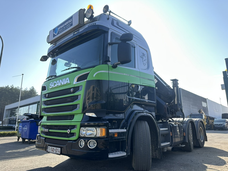 Scania R500 V8 6x2 TRACTOR + CRANE MKG HLK 231 HP (23tm) - 4x HYDR - RADIO - RETARDER - MANUAL - LIFT + STEERING AXLE - Tracteur routier: photos 4 Scania R500 V8 6x2 TRACTOR + CRANE MKG HLK 231 HP (23tm) - 4x HYDR - RADIO - RETARDER - MANUAL - LIFT + STEERING AXLE - Tracteur routier: photos 4