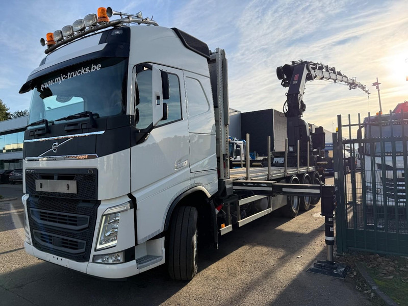 Volvo FH 420 8x4 TRIDEM PRITSCHE + 31m! KRAN HIAB 858 E-7 + JIB X-5 + WINCH - 114.000km - BE TRUCK - Camion plateau, Camion grue: photos 3 Volvo FH 420 8x4 TRIDEM PRITSCHE + 31m! KRAN HIAB 858 E-7 + JIB X-5 + WINCH - 114.000km - BE TRUCK - Camion plateau, Camion grue: photos 3