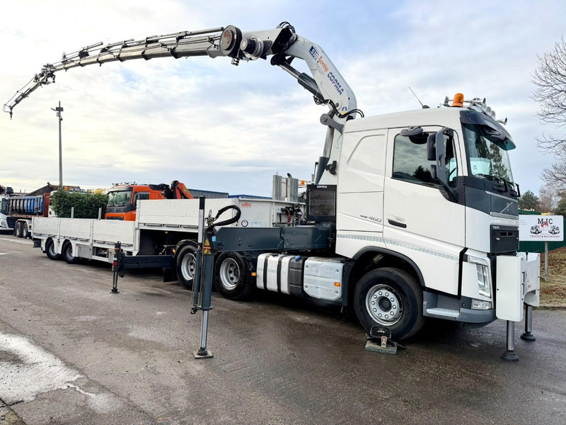 Volvo FH 460 6X4 + CRANE COPMA 530.7 + FlY-JIB 3 + A&C NOYENS LOWLOADER - 2x HYDR STEERING AXLES - Camion grue: photos 1 Volvo FH 460 6X4 + CRANE COPMA 530.7 + FlY-JIB 3 + A&C NOYENS LOWLOADER - 2x HYDR STEERING AXLES - Camion grue: photos 1