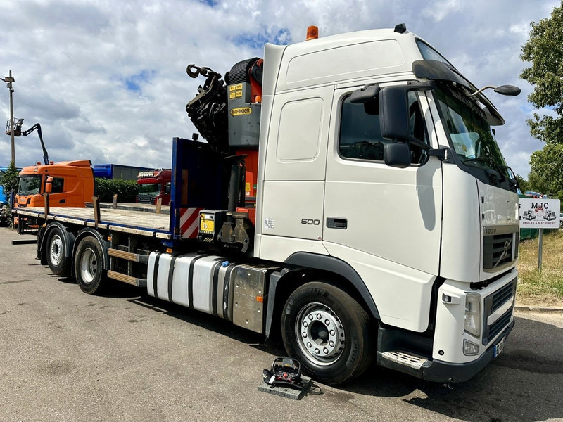Volvo FH 500 6X2 + CRANE PALFINGER PK50002 E 6x - RETARDER - PLATFORM 6m20 - TWISTLOCKS 20' - 561.000km - EURO 5 - Camion grue: photos 2 Volvo FH 500 6X2 + CRANE PALFINGER PK50002 E 6x - RETARDER - PLATFORM 6m20 - TWISTLOCKS 20' - 561.000km - EURO 5 - Camion grue: photos 2