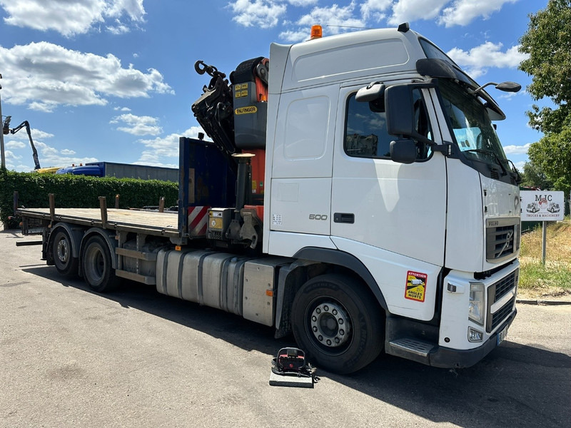 Volvo FH 500 6X2 PRITSCHE + KRAN PALFINGER PK50002 E 5x - RETARDER - PLATFORM 6m20 - TWISTLOCKS 20' - 561.000km - EURO 5 - Camion plateau, Camion grue: photos 1 Volvo FH 500 6X2 PRITSCHE + KRAN PALFINGER PK50002 E 5x - RETARDER - PLATFORM 6m20 - TWISTLOCKS 20' - 561.000km - EURO 5 - Camion plateau, Camion grue: photos 1