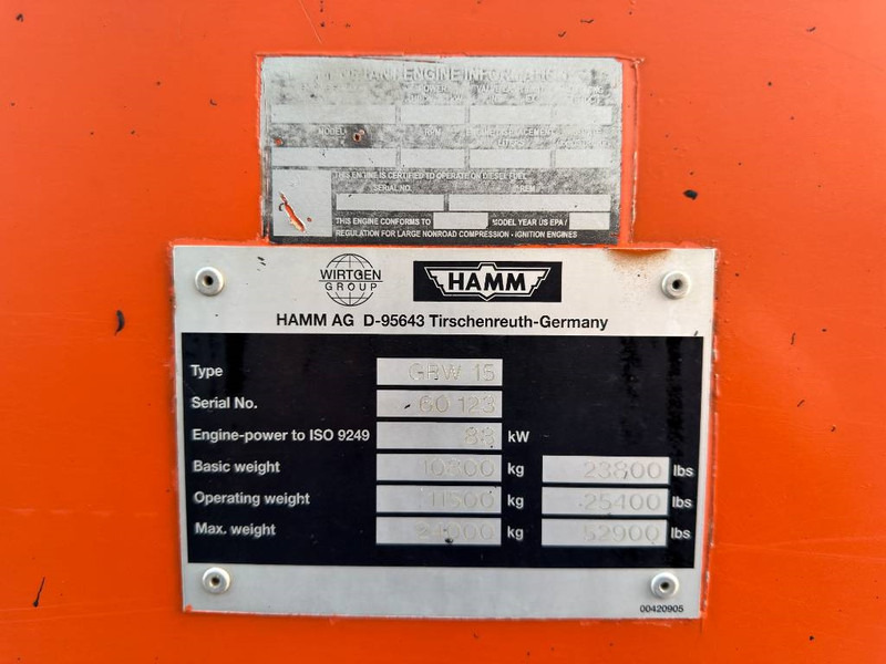 Hamm GRW15 - Compacteur à pneus: photos 4 Hamm GRW15 - Compacteur à pneus: photos 4
