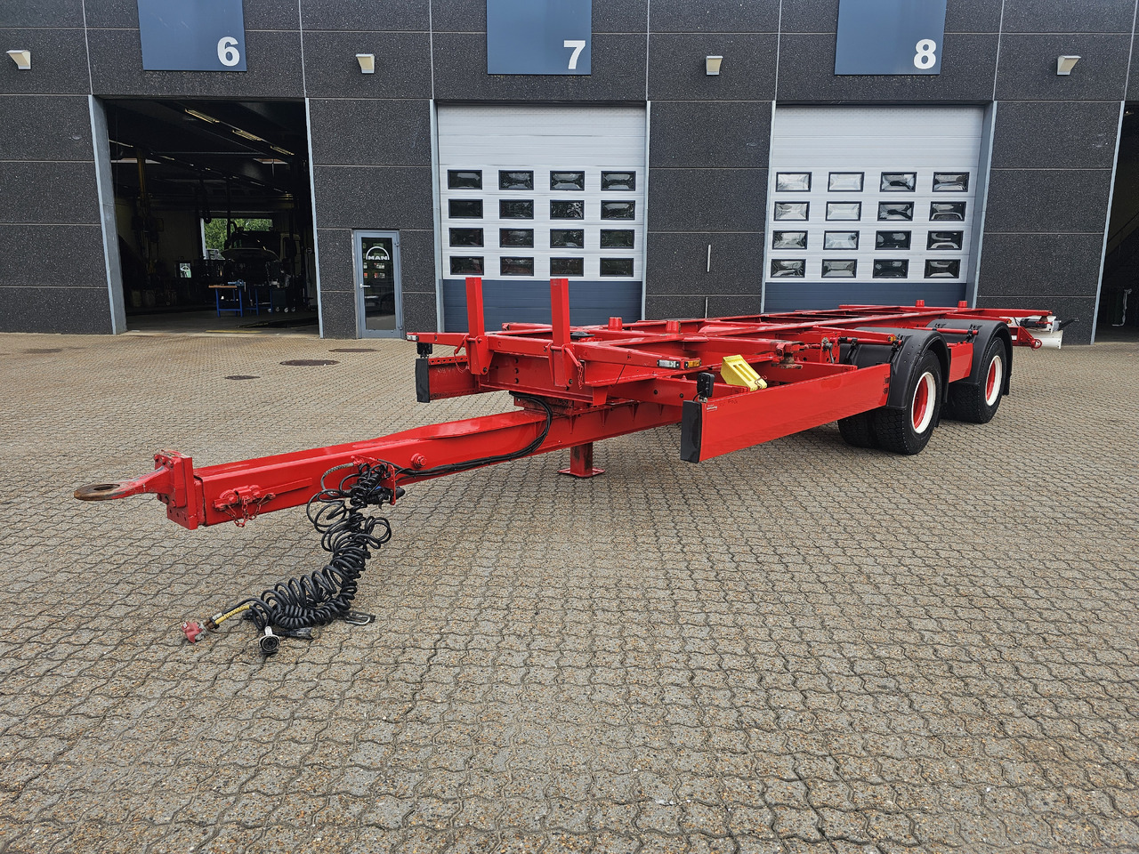 Krone 2 Aksl. Kærre - Remorque porte-conteneur/ Caisse mobile: photos 1 Krone 2 Aksl. Kærre - Remorque porte-conteneur/ Caisse mobile: photos 1