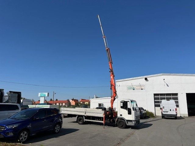 Iveco ML 75 E Pritsche mit Atlas Ladekran 60.1 - Camion plateau, Camion grue: photos 1 Iveco ML 75 E Pritsche mit Atlas Ladekran 60.1 - Camion plateau, Camion grue: photos 1
