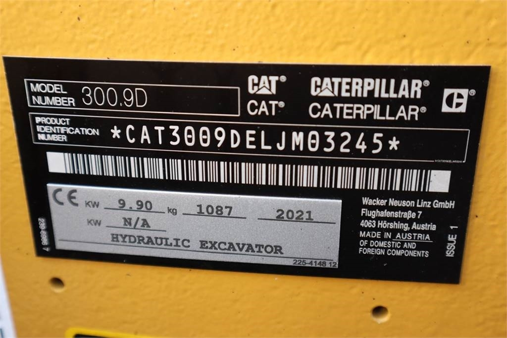 Mini pelle CAT 300.9D NEW, Valid inspection, *Guarantee! Hydr Qui: photos 6 Mini pelle CAT 300.9D NEW, Valid inspection, *Guarantee! Hydr Qui: photos 6