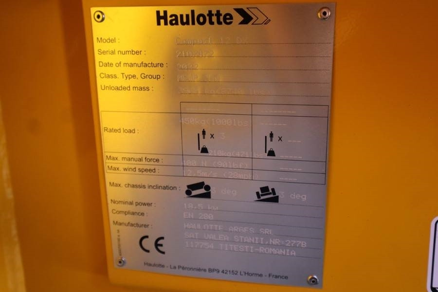 Haulotte Compact 12DX Valid Inspection, *Guarantee! Diesel, - Nacelle ciseaux: photos 5 Haulotte Compact 12DX Valid Inspection, *Guarantee! Diesel, - Nacelle ciseaux: photos 5