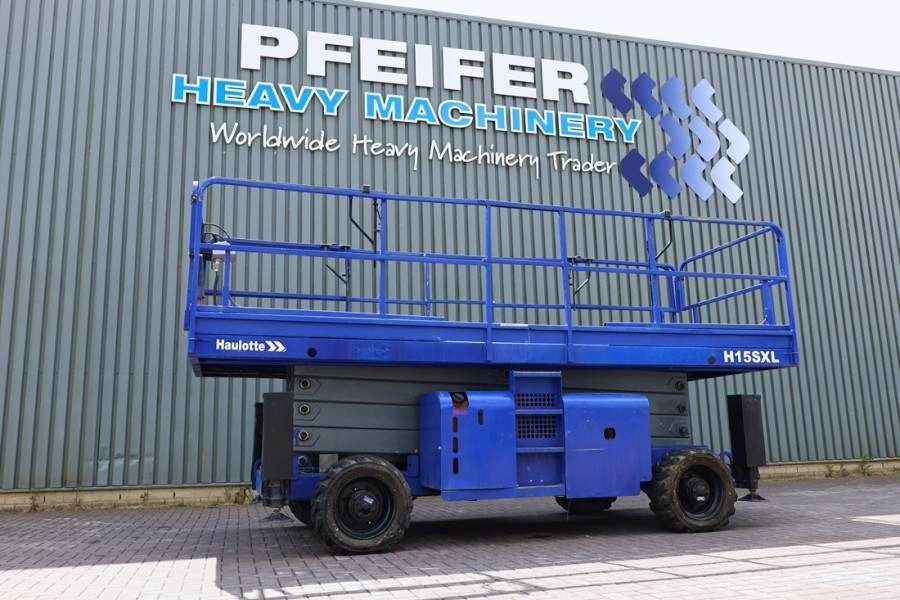 Haulotte H15SXL Diesel, 4x4 Drive, 15m Working Height, 500k - Nacelle ciseaux: photos 1 Haulotte H15SXL Diesel, 4x4 Drive, 15m Working Height, 500k - Nacelle ciseaux: photos 1