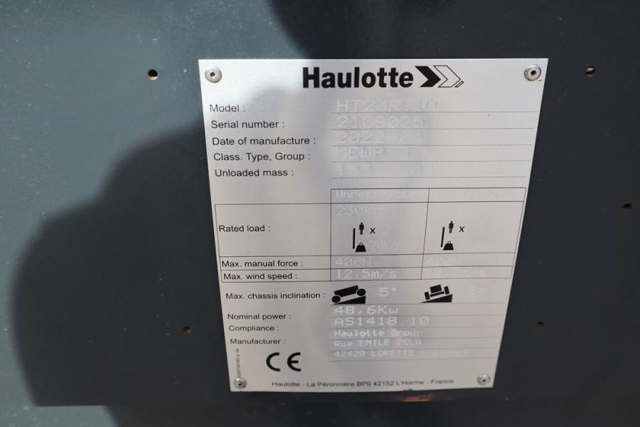 Haulotte HT23RTJ O Valid Inspection, *Guarantee! Diesel, 4x - Nacelle télescopique: photos 5 Haulotte HT23RTJ O Valid Inspection, *Guarantee! Diesel, 4x - Nacelle télescopique: photos 5
