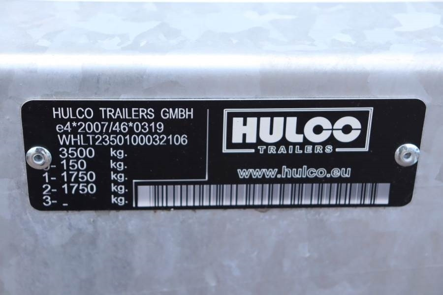 Remorque voiture Hulco Terrax-2 3500kg 2 Axel Trailer, 2.770 kg Capacity,: photos 6