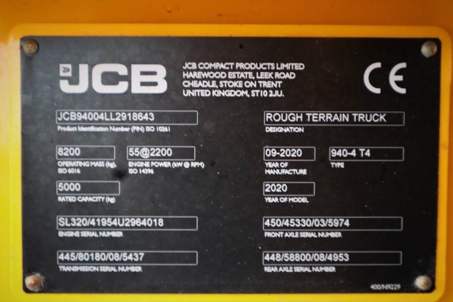 JCB 940-4 T4 Valid inspection, *Guarantee! Diesel, 4x4  en crédit-bail JCB 940-4 T4 Valid inspection, *Guarantee! Diesel, 4x4: photos 6