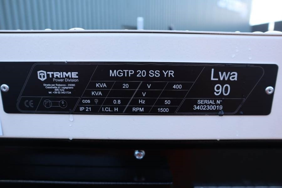 Trime MGTP 20 SS YR Valid inspection, *Guarantee! Diesel - Groupe électrogène: photos 5 Trime MGTP 20 SS YR Valid inspection, *Guarantee! Diesel - Groupe électrogène: photos 5