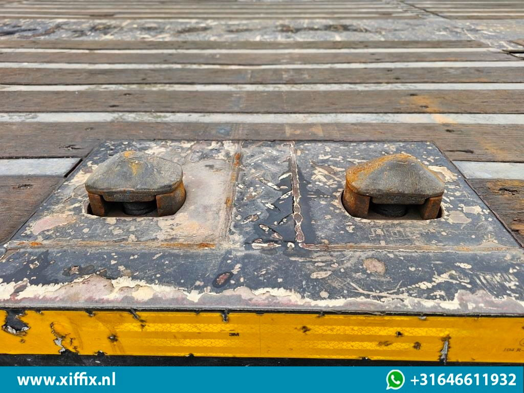 Semi-remorque plateau ES-GE 3-ass. Vlakke uitschuifbare Mega oplegger / Naloop gestuurd: photos 11 Semi-remorque plateau ES-GE 3-ass. Vlakke uitschuifbare Mega oplegger / Naloop gestuurd: photos 11