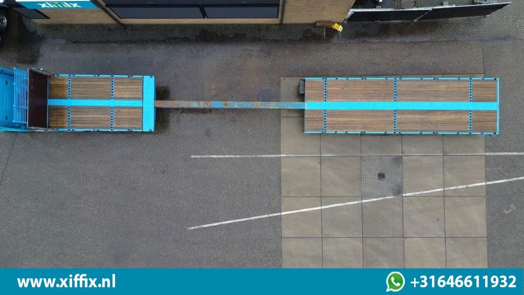 ES-GE 3-ass. Vlakke uitschuifbare oplegger / Naloop gestuurd - Semi-remorque plateau: photos 3 ES-GE 3-ass. Vlakke uitschuifbare oplegger / Naloop gestuurd - Semi-remorque plateau: photos 3