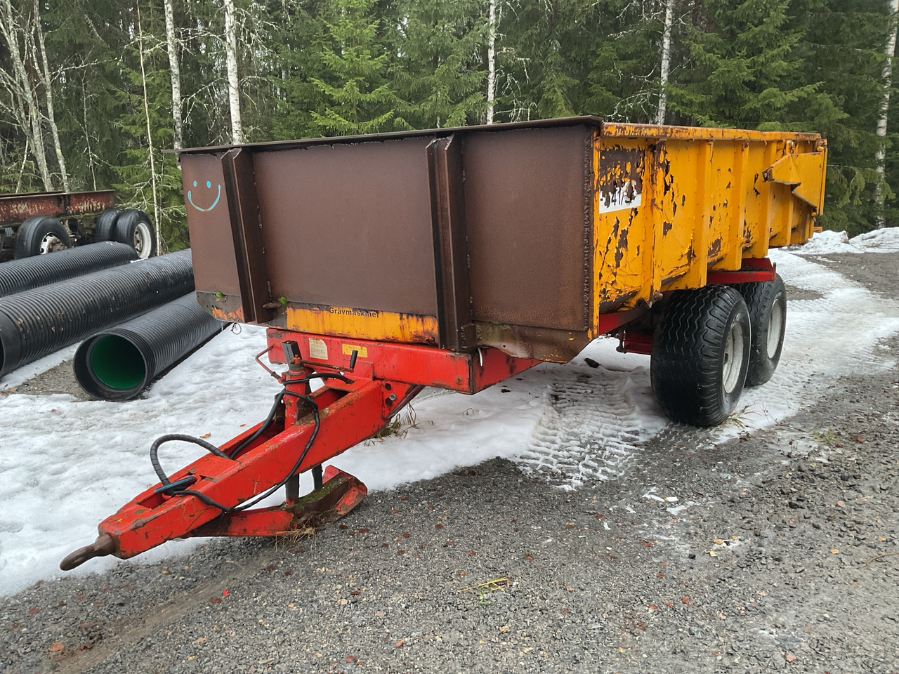 Polmot T-041/S - Remorque benne: photos 1 Polmot T-041/S - Remorque benne: photos 1