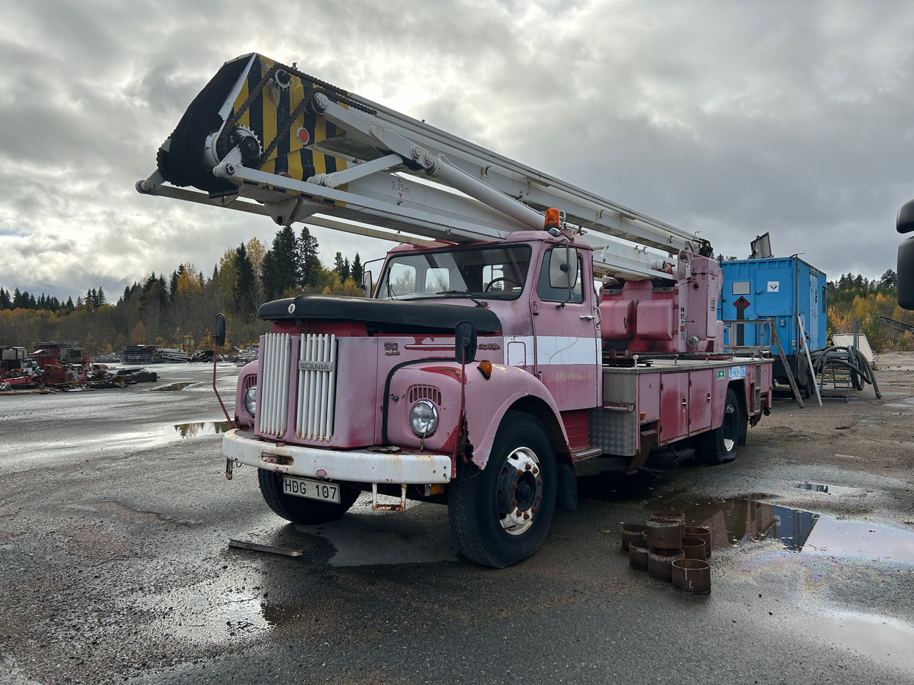 Scania 80 S 50 165 - Camion de pompier: photos 1 Scania 80 S 50 165 - Camion de pompier: photos 1