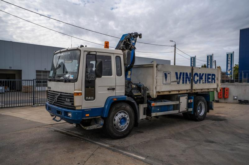 Camion benne, Camion grue Volvo FL 619 - PK 9501: photos 7