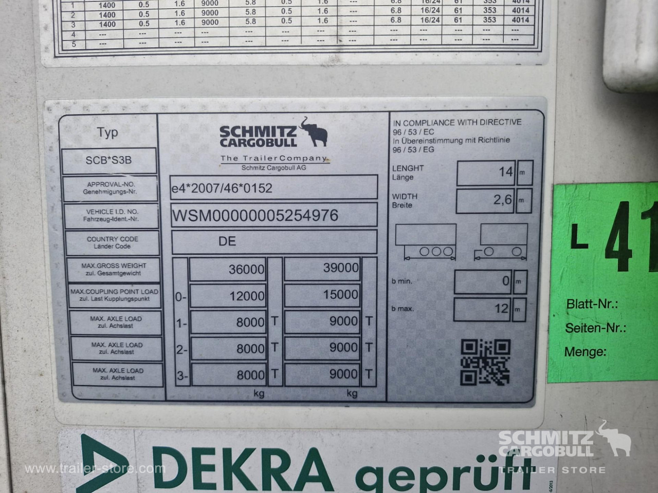 SCHMITZ Reefer Standard Double deck - Semi-remorque isothermique: photos 2 SCHMITZ Reefer Standard Double deck - Semi-remorque isothermique: photos 2