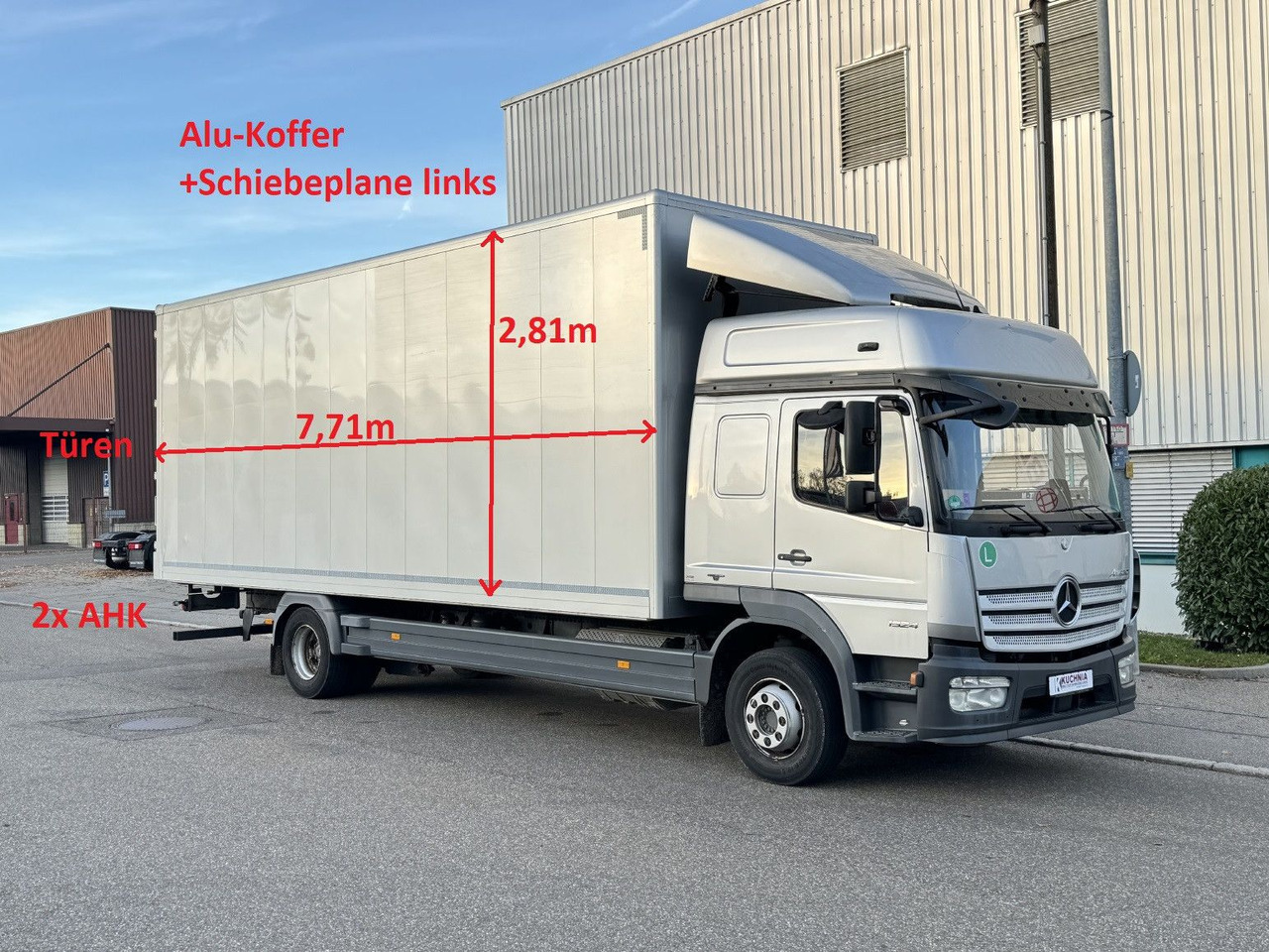 Mercedes-Benz Atego 1524 Alu-Koffer Schiebeplane Gr.Haus ATM - Camion fourgon: photos 1 Mercedes-Benz Atego 1524 Alu-Koffer Schiebeplane Gr.Haus ATM - Camion fourgon: photos 1