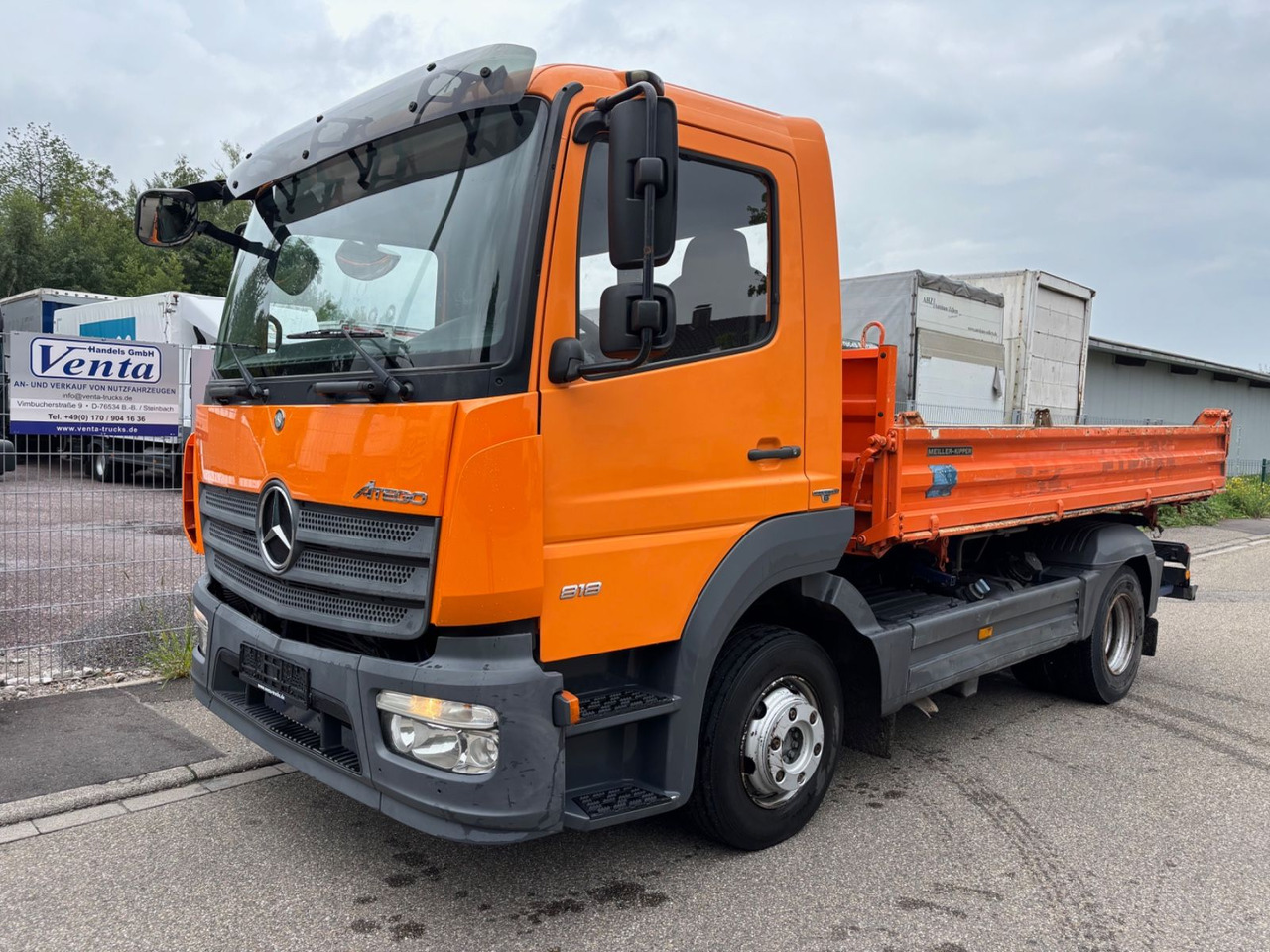 Mercedes-Benz Atego III Euro-6, MEILER Dreiseitenkipper - Utilitaire benne: photos 1 Mercedes-Benz Atego III Euro-6, MEILER Dreiseitenkipper - Utilitaire benne: photos 1