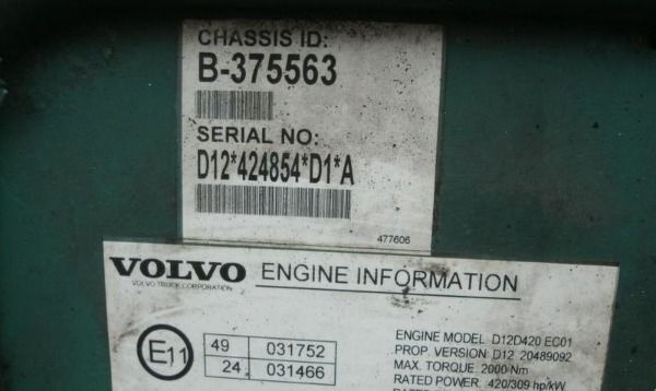 Volvo D12D 420 Volvo FH 12 - Moteur pour Camion: photos 3 Volvo D12D 420 Volvo FH 12 - Moteur pour Camion: photos 3