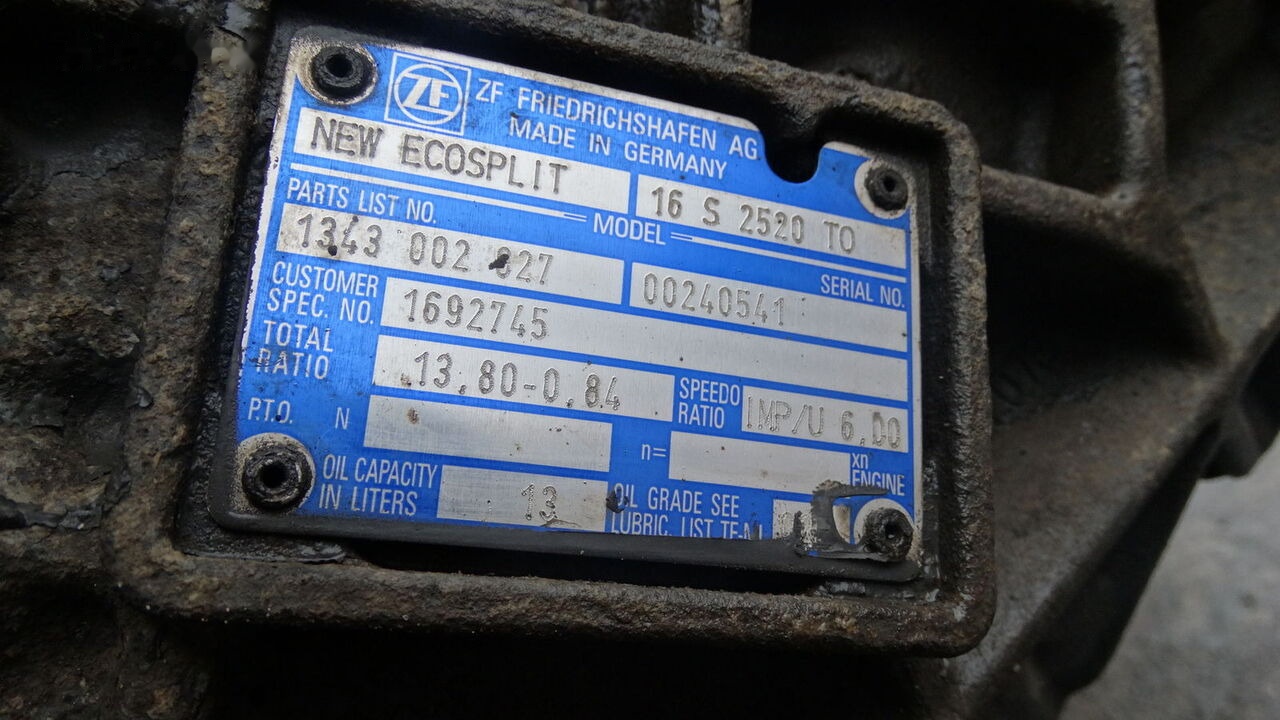 ZF 16S2520 TO MAN - Boîte de vitesse pour Camion: photos 3 ZF 16S2520 TO MAN - Boîte de vitesse pour Camion: photos 3