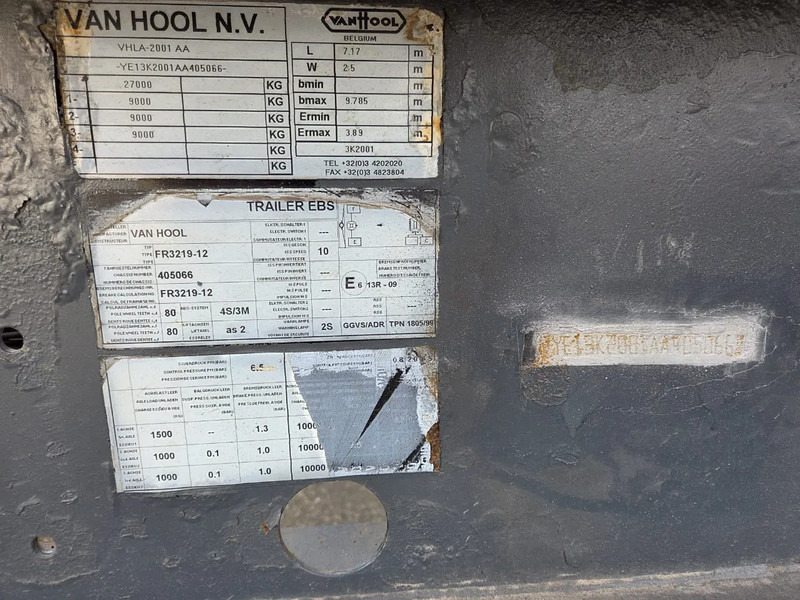 Remorque porte-conteneur/ Caisse mobile Van Hool 27 ton / dubbele banen.: photos 12