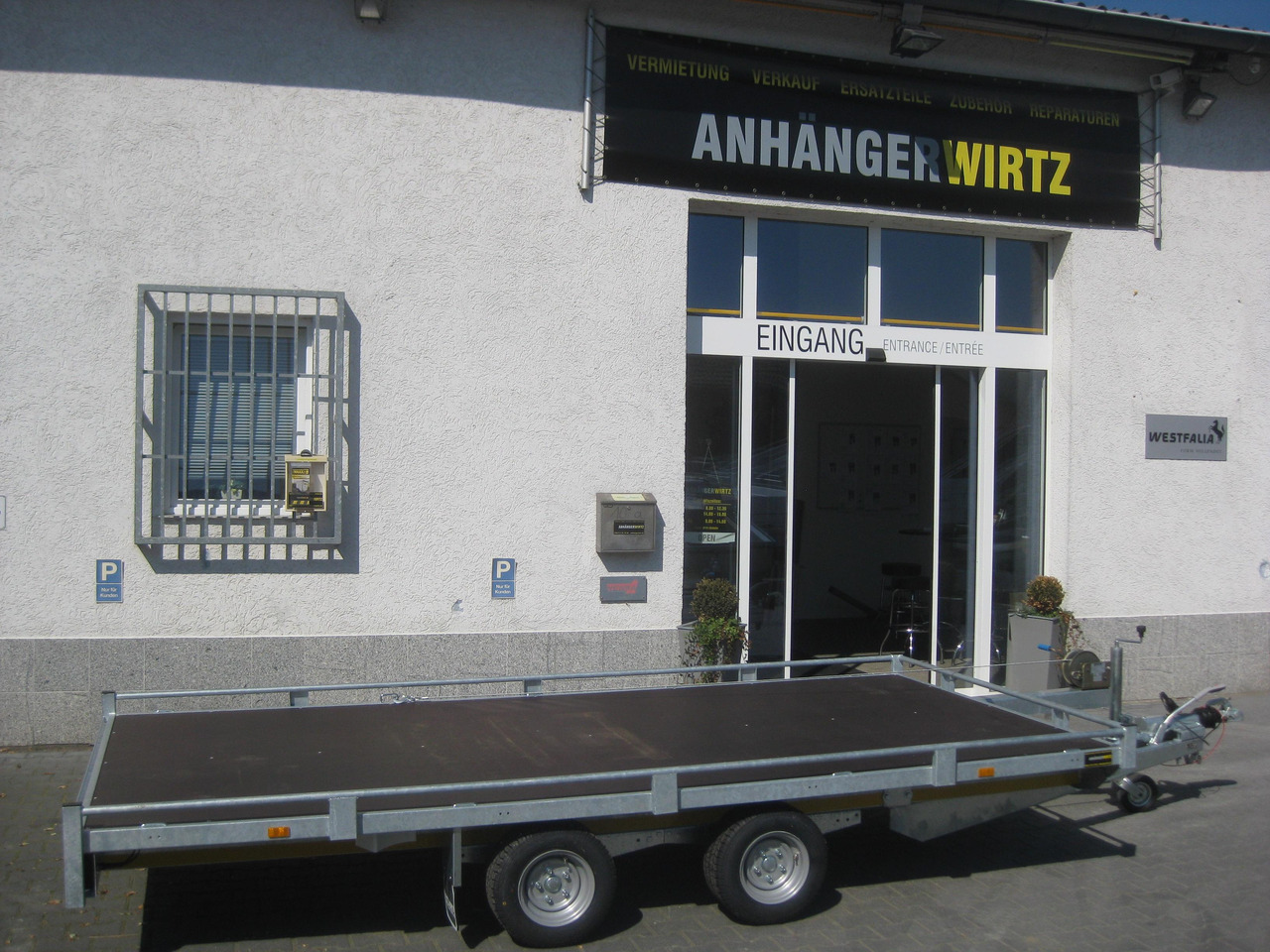 Auto Transporter 406x200cm Reling Winde Rampen Lfh 56cm 10" (XL) 2700kg Top Deal Aktion - Remorque porte-voitures: photos 4 Auto Transporter 406x200cm Reling Winde Rampen Lfh 56cm 10" (XL) 2700kg Top Deal Aktion - Remorque porte-voitures: photos 4