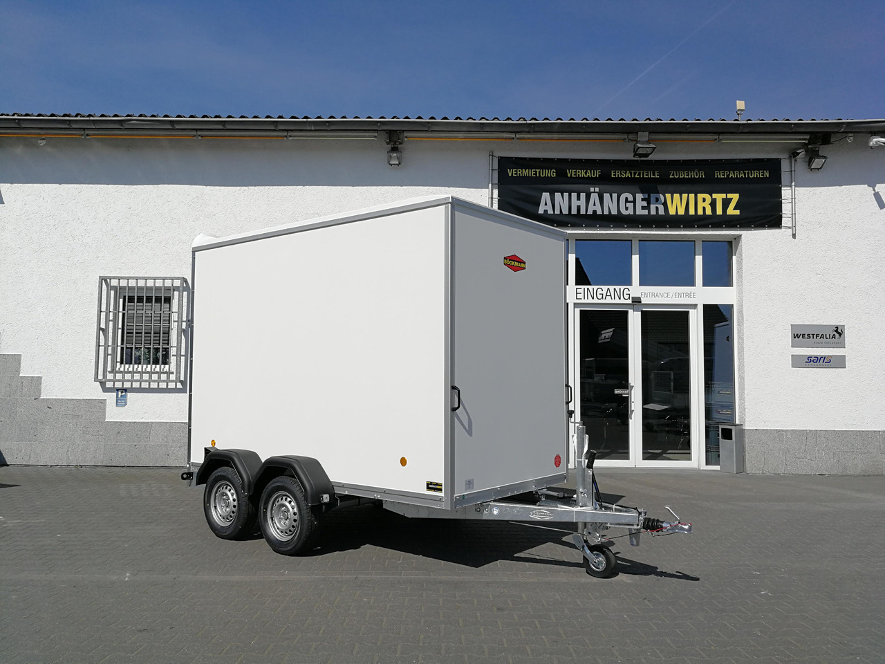 Böckmann Koffer KT 3015/20 H weiß 301x150x202 + Heckrampe (M) 2000kg - Remorque fourgon: photos 3 Böckmann Koffer KT 3015/20 H weiß 301x150x202 + Heckrampe (M) 2000kg - Remorque fourgon: photos 3