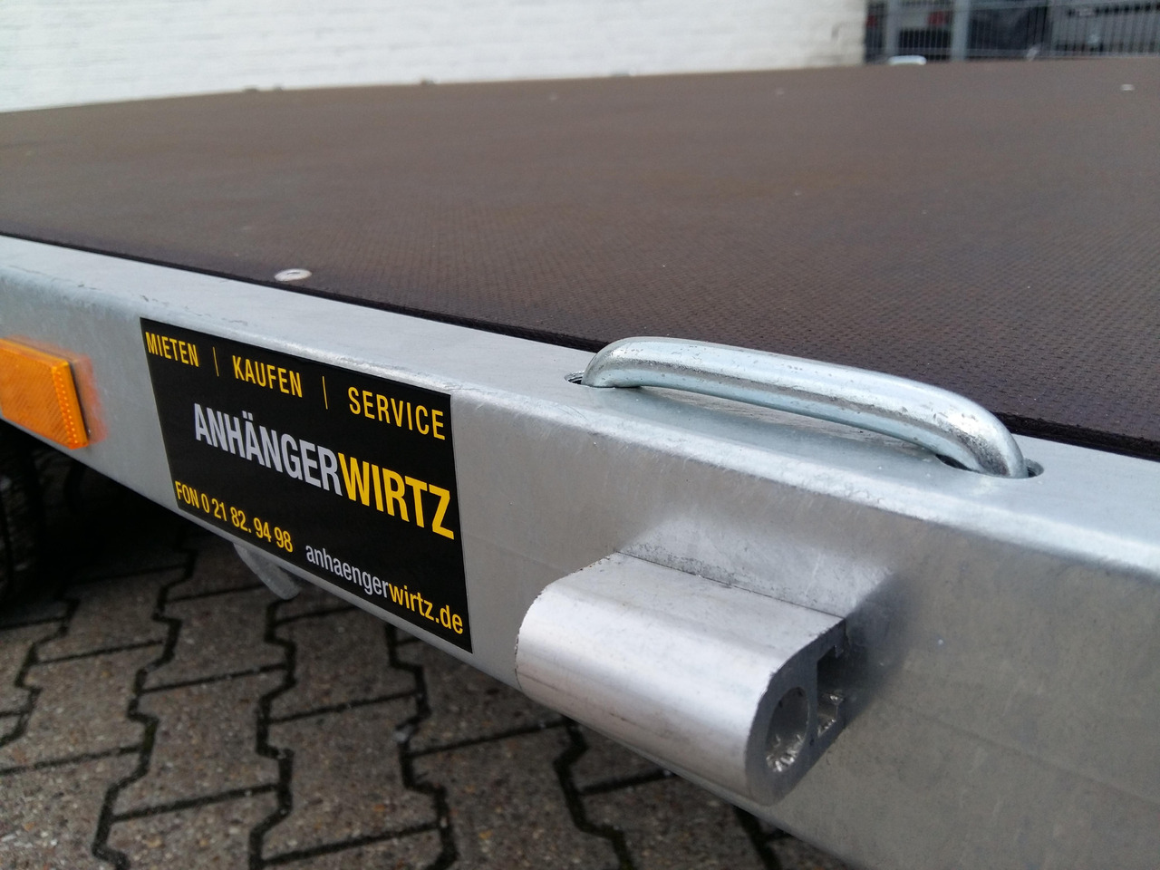 Remorque plateau Hochlader 406x220cm flach niedrig Fahrgestell 10" LFH 56cm (XL+) 3000kg: photos 6