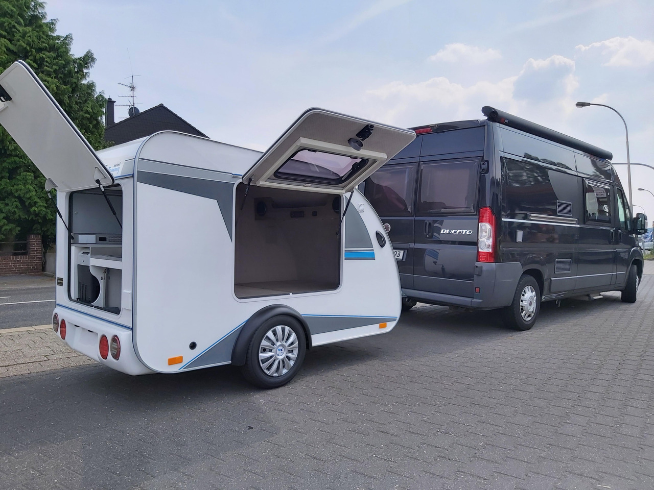 Caravane Mini Camper Mini Tommy TMC25 Basic V1 252x140x121cm Küche 100km/H 750kg ohne Bremse Winter Aktion: photos 17 Caravane Mini Camper Mini Tommy TMC25 Basic V1 252x140x121cm Küche 100km/H 750kg ohne Bremse Winter Aktion: photos 17