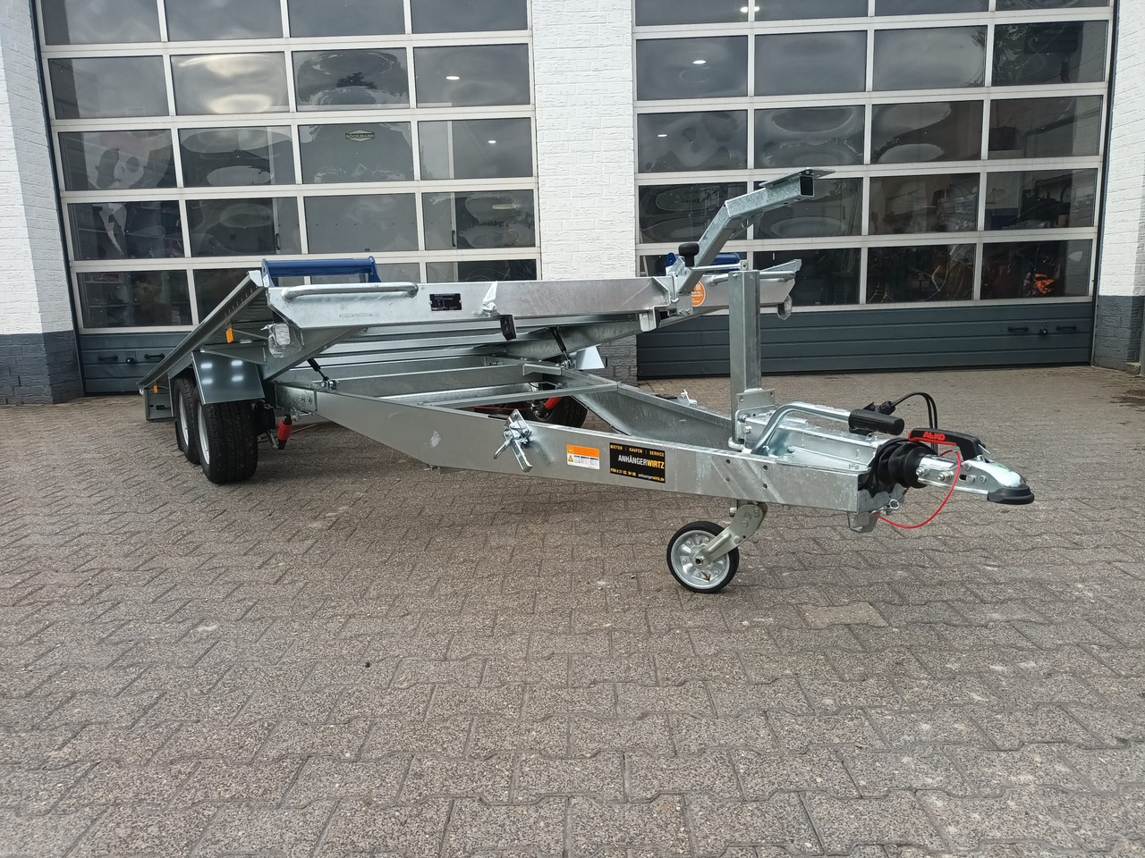 Remorque porte-voitures Saris Cartrailer AT 401 202 2700 2 K easyload ankippbar Rampen Fahrschienen Radstop 2700kg 100km/H: photos 7