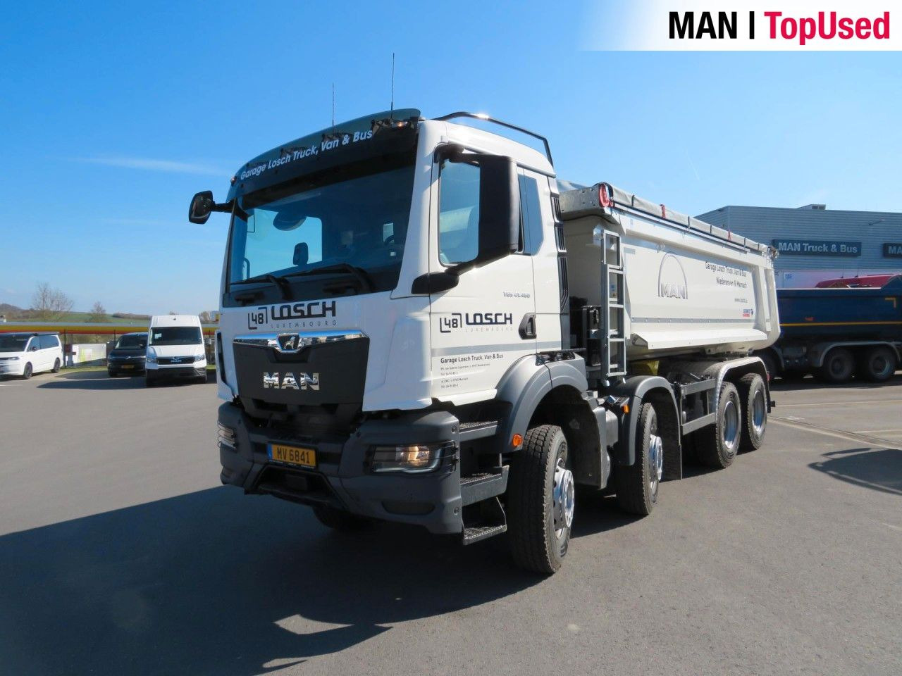 MAN TGS 41.480 8x4 BB CH Schmitz Muldenkipper Klima - Camion multibenne: photos 2 MAN TGS 41.480 8x4 BB CH Schmitz Muldenkipper Klima - Camion multibenne: photos 2