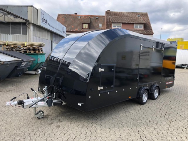 Brian James Race Transporter 4, schwarz 100 km/h RT4 384-1060, 5500 x 2120 mm, 3,5 to. - Remorque porte-voitures: photos 4 Brian James Race Transporter 4, schwarz 100 km/h RT4 384-1060, 5500 x 2120 mm, 3,5 to. - Remorque porte-voitures: photos 4