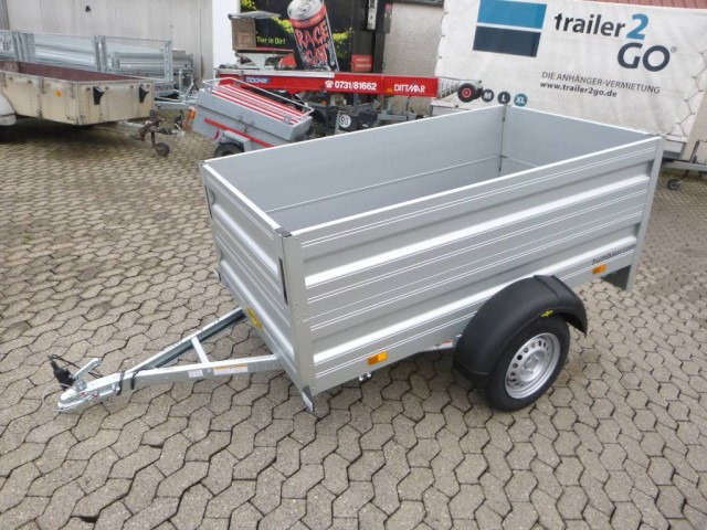 Humbaur HA 752111 mit Bordwandaufsatz Alu, 750 kg, 2050 x 1100 x 350 mm - Remorque voiture: photos 1 Humbaur HA 752111 mit Bordwandaufsatz Alu, 750 kg, 2050 x 1100 x 350 mm - Remorque voiture: photos 1