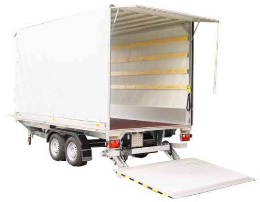 Humbaur Hebebühnenanhänger HT 35 42 22, 3,5 to. 4170 x 2175 x 2100 mm - Remorque rideaux coulissants: photos 1 Humbaur Hebebühnenanhänger HT 35 42 22, 3,5 to. 4170 x 2175 x 2100 mm - Remorque rideaux coulissants: photos 1