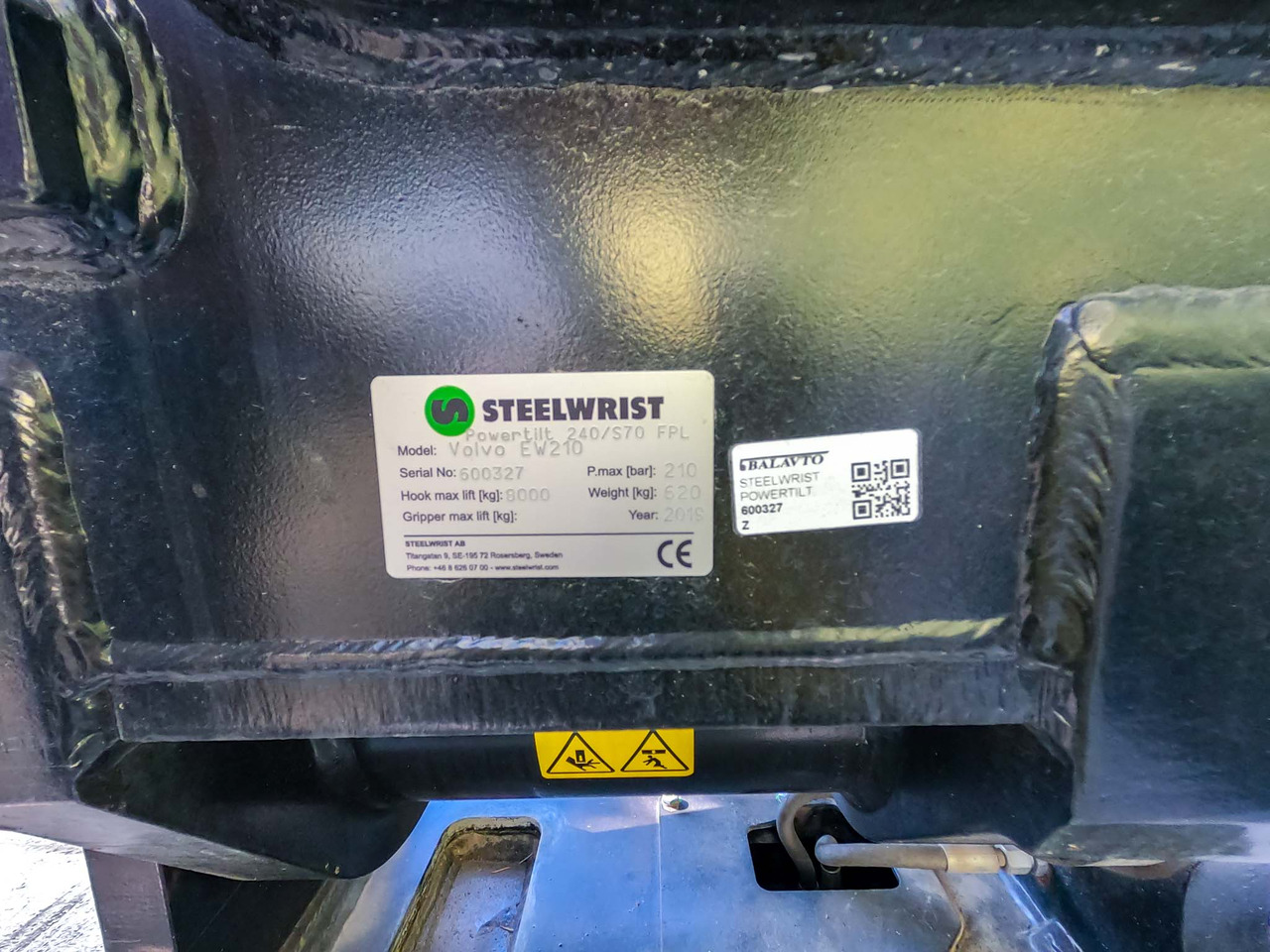 Tiltrotator pour Engins de chantier neuf Steelwrist 240/S70 FPL tiltrotator: photos 9 Tiltrotator pour Engins de chantier neuf Steelwrist 240/S70 FPL tiltrotator: photos 9