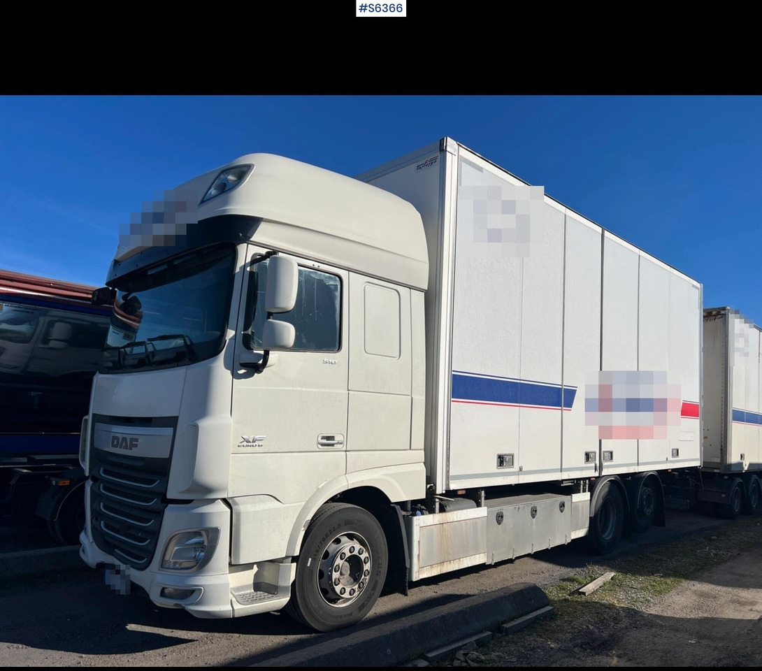 Box Truck DAF FAN XF510Z with NTM Box Trailer - Camion fourgon: photos 1 Box Truck DAF FAN XF510Z with NTM Box Trailer - Camion fourgon: photos 1