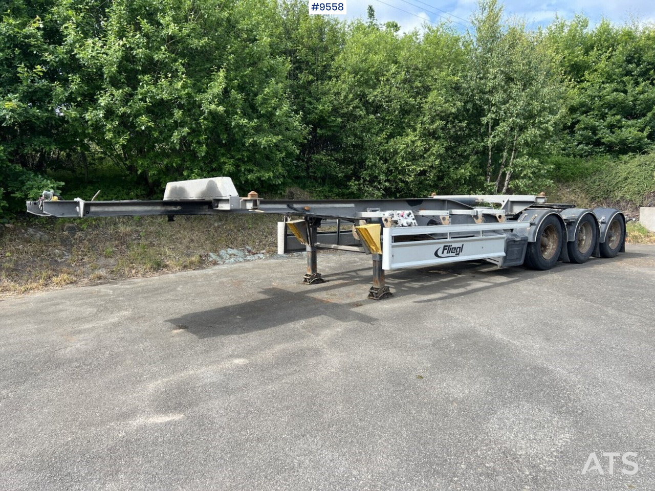 Container link - trailer Fliegl SDS 420 - Remorque porte-conteneur/ Caisse mobile: photos 1 Container link - trailer Fliegl SDS 420 - Remorque porte-conteneur/ Caisse mobile: photos 1